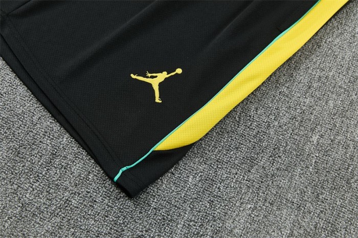 26/27 Brazil Black & Yellow Short Sleeve+Soccer Shorts