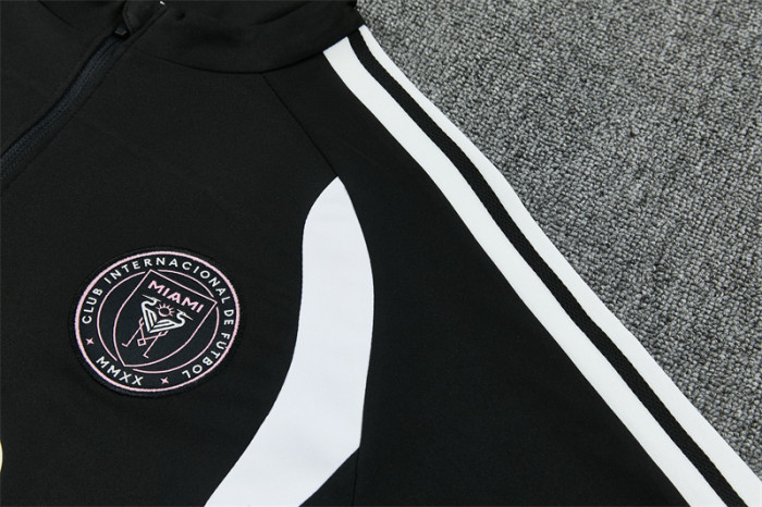 26/27 Inter Miami CF Black & White Half Zipper Jacket Tracksuit + Long Pants