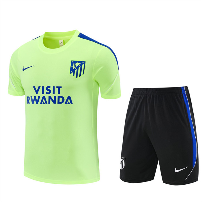 26/27 Atletico Madrid Fluorescent Green Short Sleeve+Soccer Shorts