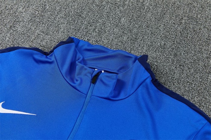 26/27 Inter Milan Royal Blue Half  Zipper Jacket Tracksuit + Long Pants (Nike)