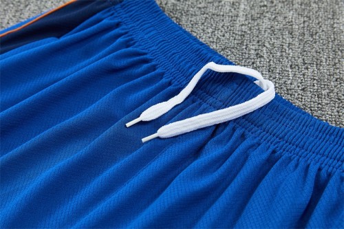 26/27 France Blue & Orange Short Sleeve+Soccer Shorts