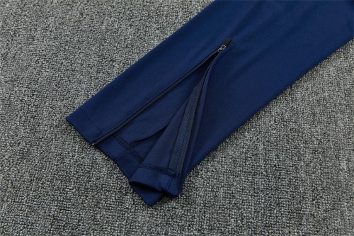 26/27 England Navy Blue  Half Zipper Jacket Tracksuit + Long Pants (Nike)