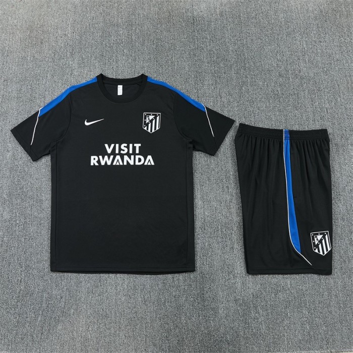 26/27 Atletico Madrid Black Short Sleeve+Soccer Shorts