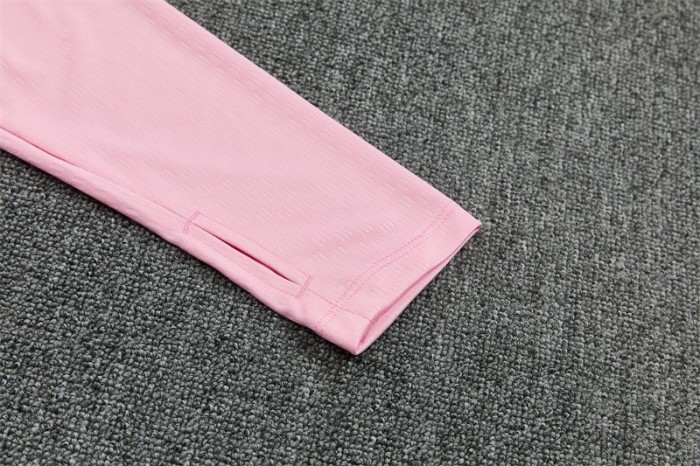 26/27 Inter Miami CF Pink  Half Zipper Jacket Tracksuit + Black Long Pants
