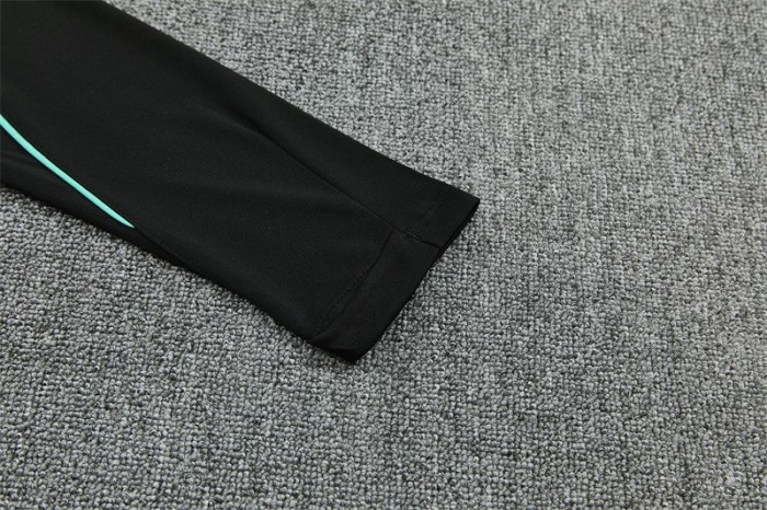 26/27 Brazil Black & Yellow Half Zipper Jacket Tracksuit + Long Pants