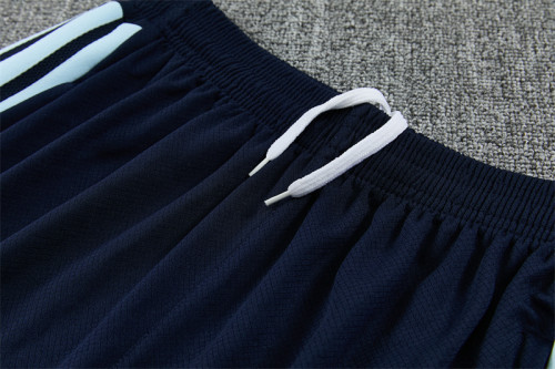 26/27 Argentina White & Light Blue Radial Stripe Short Sleeve+Soccer Shorts