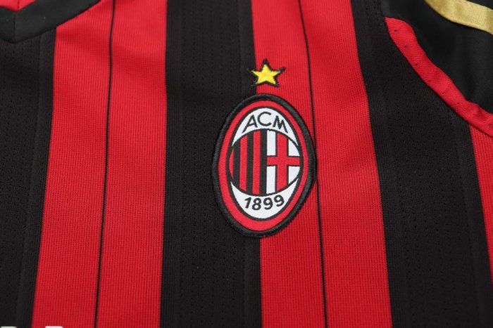Retro 13/14 Kids  AC Milan Home Long Sleeve Jersey