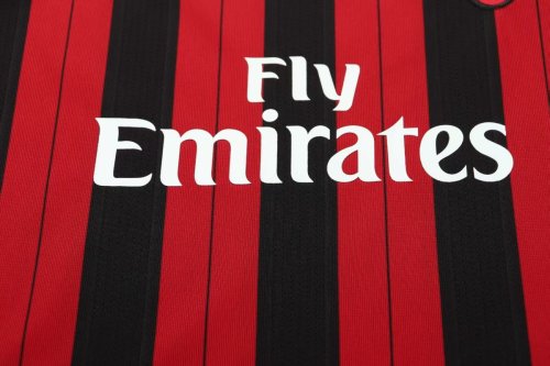 Retro 13/14 Kids  AC Milan Home Long Sleeve Jersey