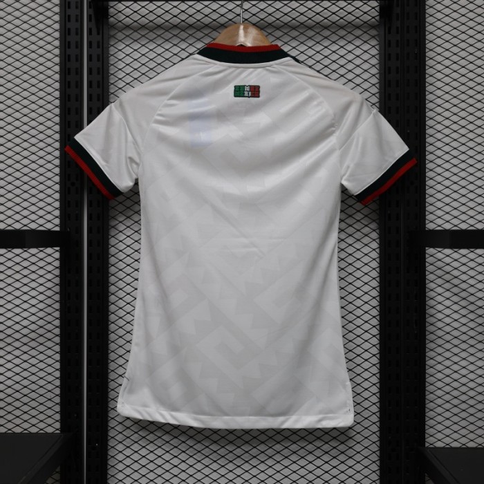 Player Version 2026 Womens Mexico Away White with Geometric Diamond Texture Jersey