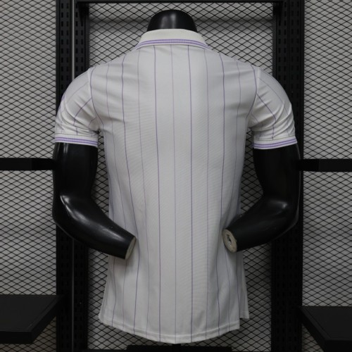 Player Version 26/27 Real Madrid Home White with Purple Pinstripe Jersey