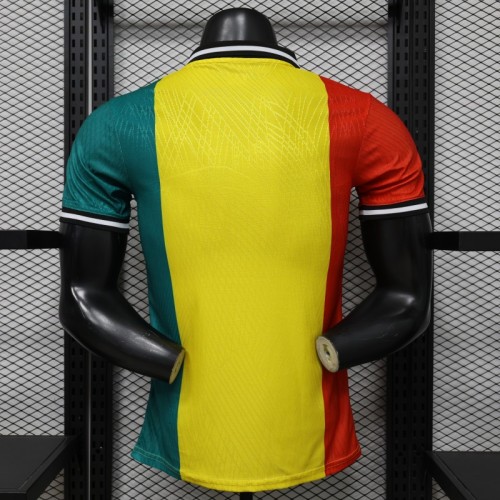 Player Version 2026 Ghana Special Edition Yellow Red Green with National Coat of Arms & Flag Jersey