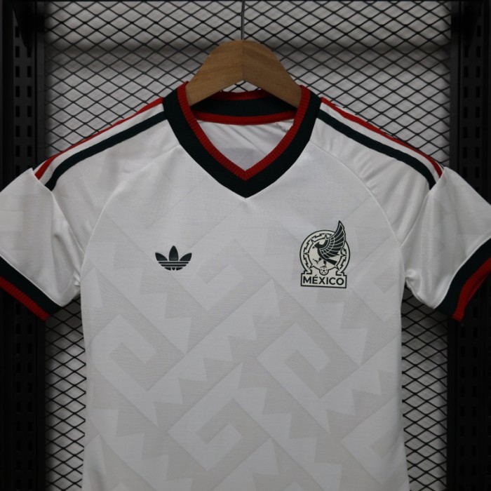 Player Version 2026 Womens Mexico Away White with Geometric Diamond Texture Jersey