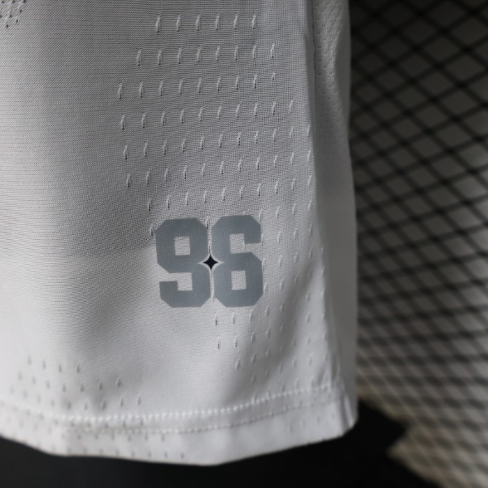Player Version 2026 LA Galaxy Home White with  Gold Diagonal Sash Jersey