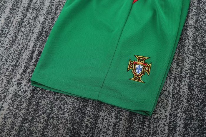 Retro 2004 Kids Portugal Home Long Sleeve Jersey
