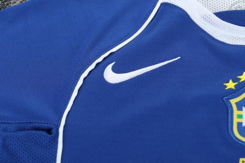 Retro 2004 Kids Brazil Away Jersey