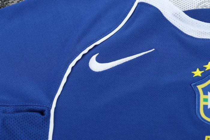 Retro 2004 Kids Brazil Away Jersey