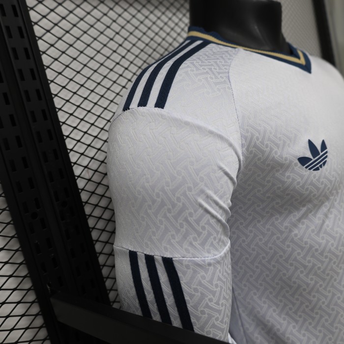 Player Version 2026 Italy Away White  Long Sleeve Jersey