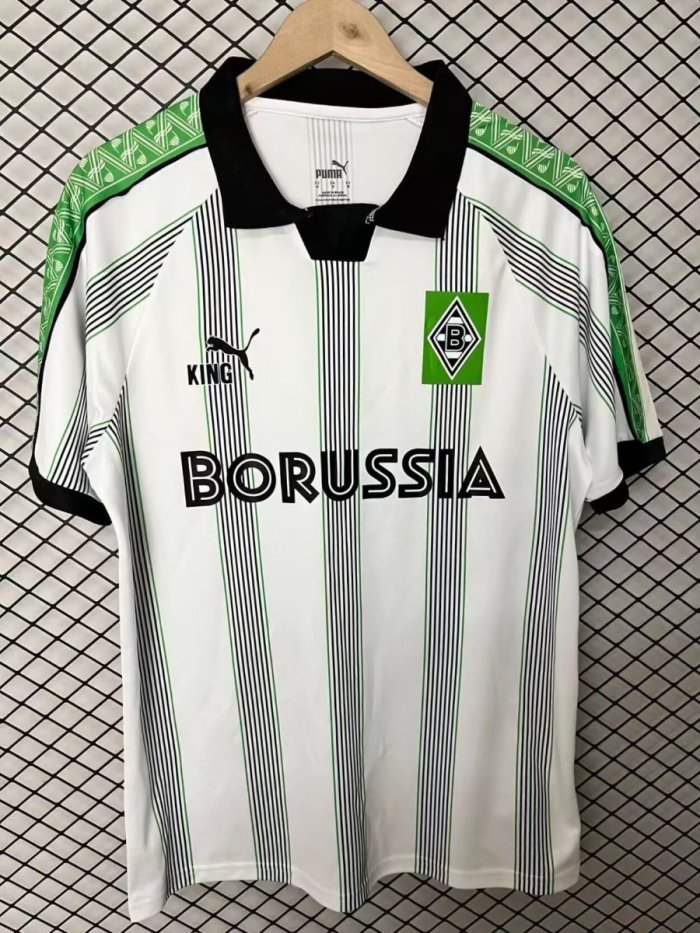 25/26  Borussia Mönchengladbach  KING  Special Edition White/Green Jersey