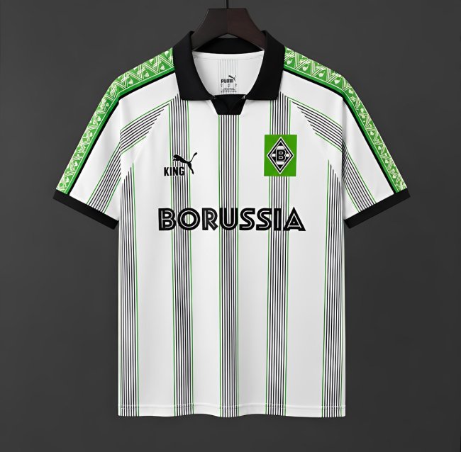 25/26  Borussia Mönchengladbach  KING  Special Edition White/Green Jersey
