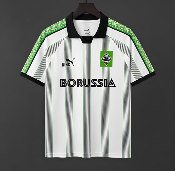 25/26  Borussia Mönchengladbach  KING  Special Edition White/Green Jersey