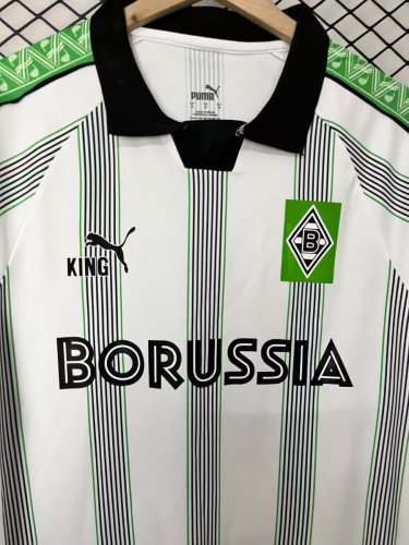 25/26  Borussia Mönchengladbach  KING  Special Edition White/Green Jersey