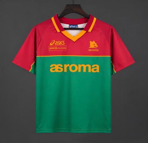 Retro 95/96 Roma Pre-Match Red/Green Jersey
