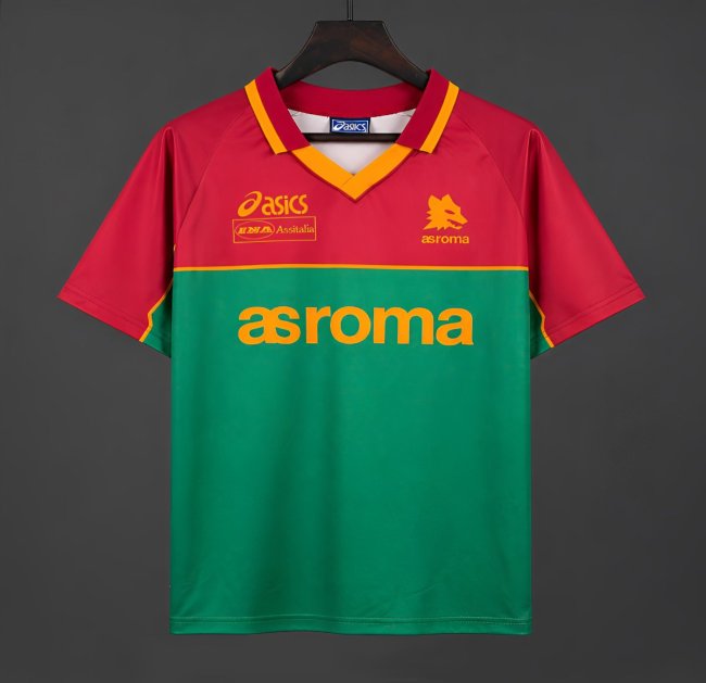 Retro 95/96 Roma Pre-Match Red/Green Jersey