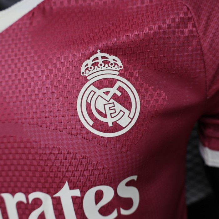 Player Version 26/27 Real Madrid Third Burgundy Red Jersey