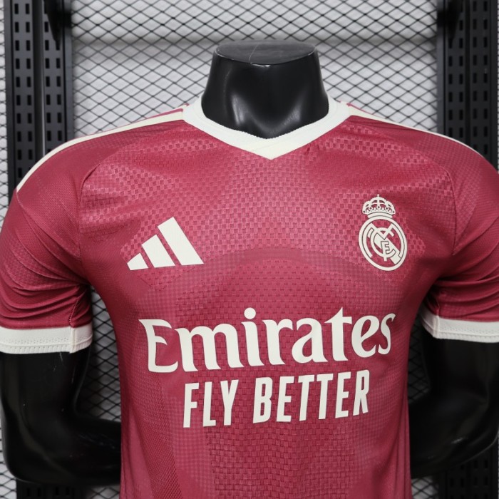 Player Version 26/27 Real Madrid Third Burgundy Red Jersey
