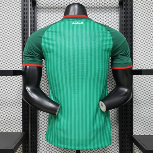 Player Version 26/27 Algeria Away Green with Tonal Vertical Stripe  Jersey