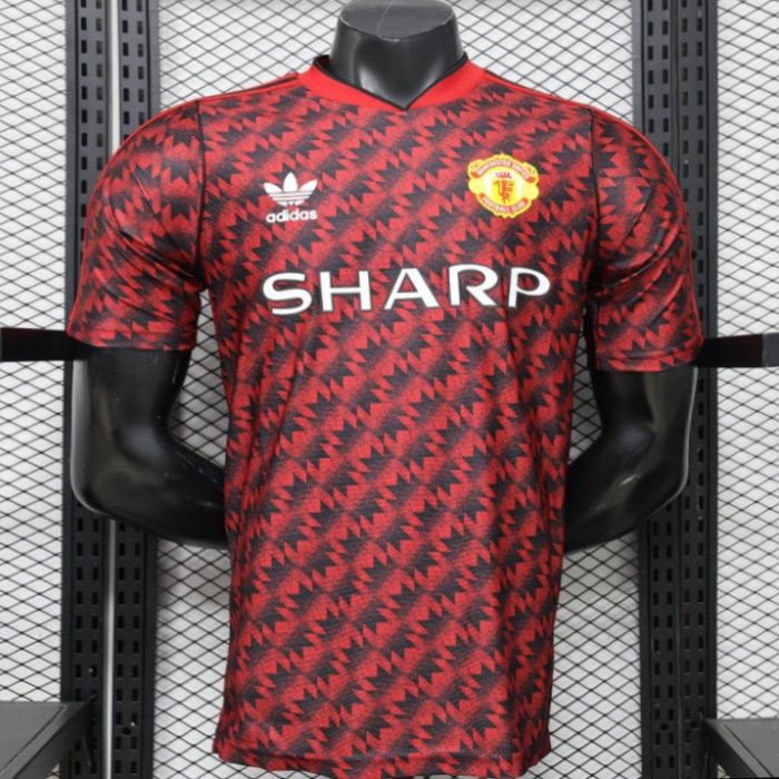 Player Version  26/27 Manchester United  Home Red Vintage Remake   Jersey