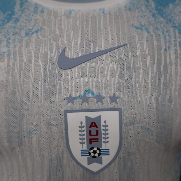Player Version 2026 Uruguay Away Special Edition White  Jersey