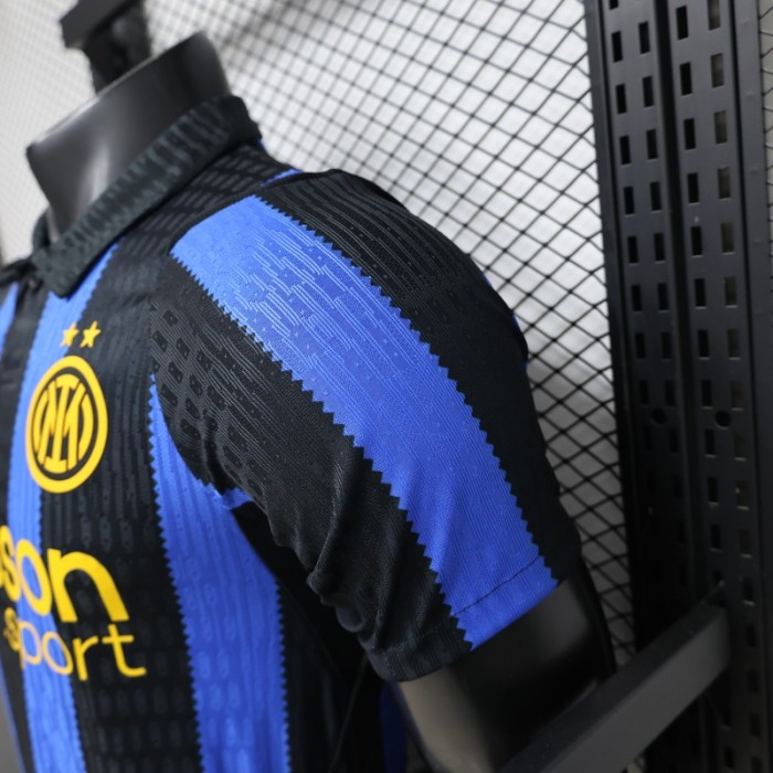 Player Version 26/27 Inter Milan Home Black & Blue  Stripe Jersey