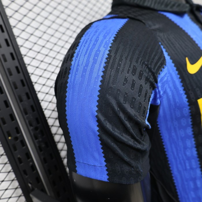 Player Version 26/27 Inter Milan Home Black & Blue  Stripe Jersey