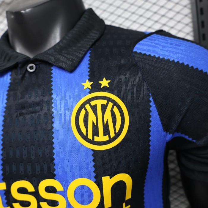 Player Version 26/27 Inter Milan Home Black & Blue  Stripe Jersey