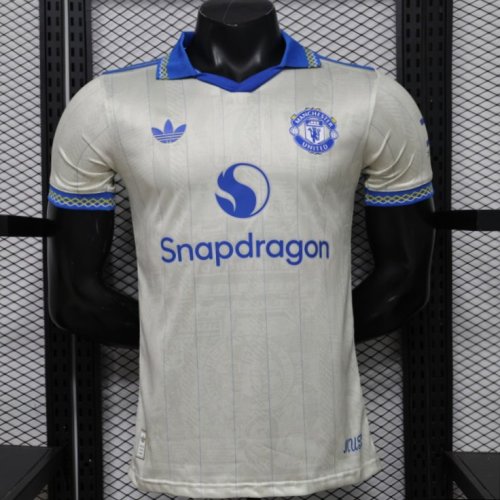 Player Version 26/27 Manchester United Away Cream White Jersey