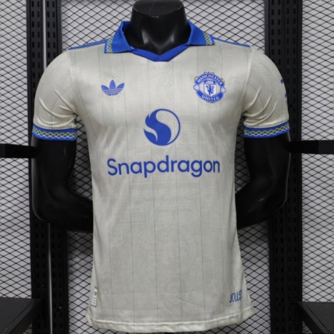 Player Version 26/27 Manchester United Away Cream White Jersey
