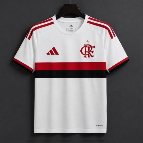 25/26 Flamengo 2025/26 Away White/Red/Black Jersey