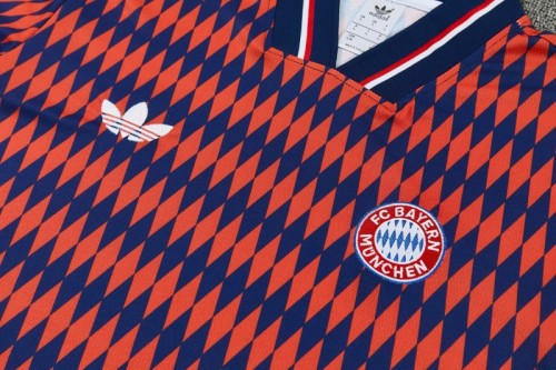 26/27 FC Bayern München Red & Navy Blue  Short Sleeve Tracksuit + Long Pants
