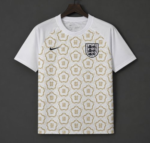 2026 England Women's 500th Game White Special Edition Training Jersey