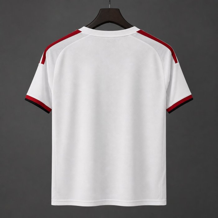 25/26 Flamengo 2025/26 Away White/Red/Black Jersey