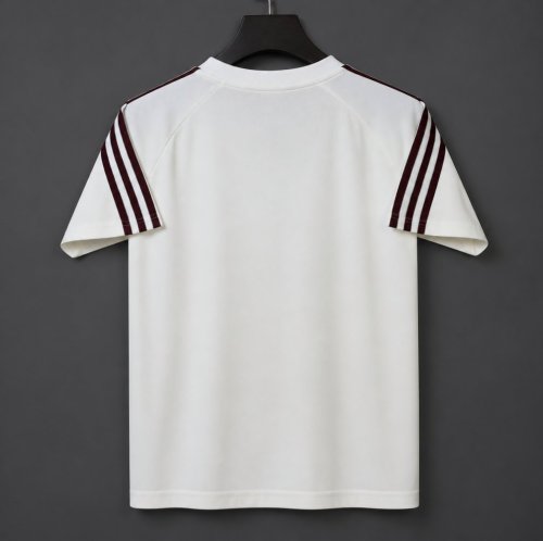 2026 Spain Adidas Originals T-Shirt - Off White/Burgundy Classic Jersey