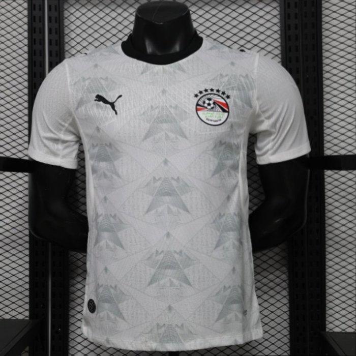 Player Version 2026 Egypt White with Grey  Away Jersey