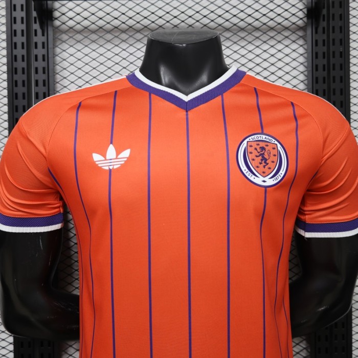 Player Version 26/27 Scotland Away Orange with Purple Pinstripe Jersey