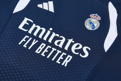 26/27 Real Madrid Navy Blue & White Sleeveless Vest Tracksuit + Short Pants