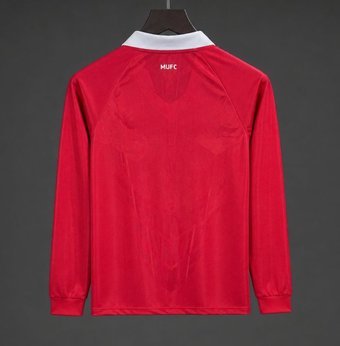 Retro 10/11 Manchester United Home Long Sleeve Jersey