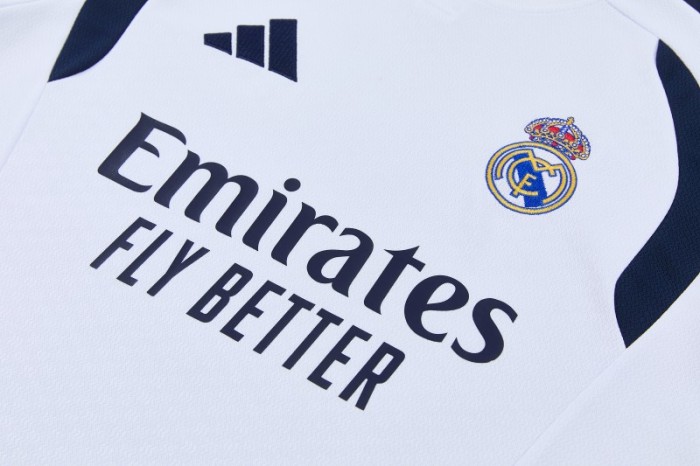 26/27 Real Madrid  White Short Sleeve+Soccer Shorts