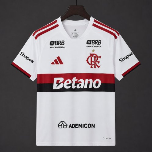 26/27 Flamengo Away Jersey With Full Sponsor