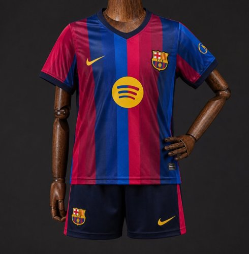 26/27 Kids Barcelona Home Jersey