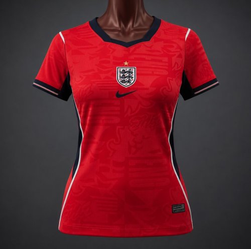 2026 Women England Away Red Jersey